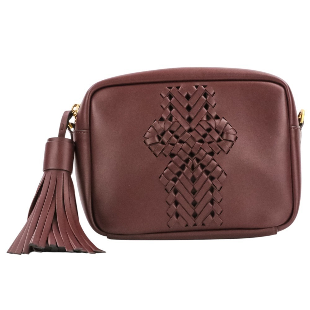 ANYA HINDMARCH THE NEESON TASSEL Crossbody Shoulder Bag 5050925137409 CLARET ...